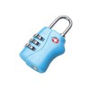 Shatchi Blue Combination Lock TSA Approved Travel Suitcase Luggage School