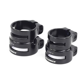 Silveroc CNC - Abrazadera para tija de sillín (Doble tamaño, 27,2 x 31,8 mm, 31,6 x 34,9 mm)