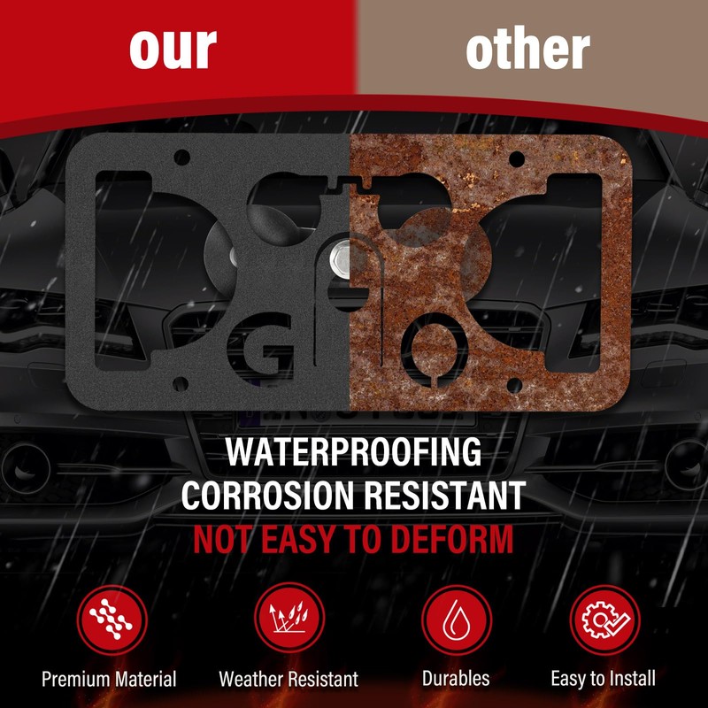 No Drill Front License Frame Compatible with Ford Raptor (3rd