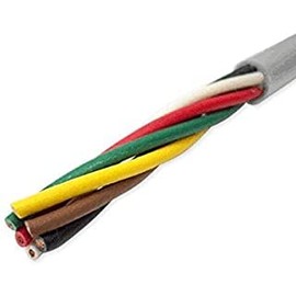 Fuji Electric Wire Industry VCTF 0.5sq x 6 Core Vinyl Cab Tire Cord (Round Cable) (0.5 mm 6C 6 Cores) (CG