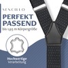 Sencillo Men's Braces with Strong Clips Y Shape -