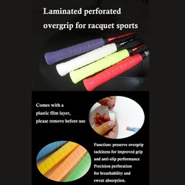 SPPHONEIX 6-Pack Tennis Racket Grip Tape (6 Grips) Sweat-Absorbing Handle Grip for Tennis, Badminton, Squash, Golf, Fishing, and Pickleball Overgrip (Red)