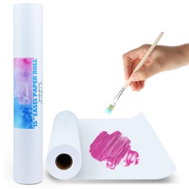 Joyooss Easel Paper Roll, Drawing Art Paper Roll for Kids 15” x 984” (82’) 2 Pack Painting Roll of Paper Kid Art and Craft Coloring White Paper for Kids Wrapping Gift Activity