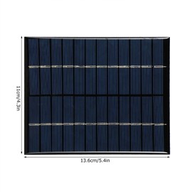 Panel solar, 2W 12V Módulo de panel solar de silicio policristalino DIY Buen sellado Mini panel solar para carga de proyectos de ciencia de luz solar