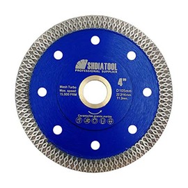 SHDIATOOL 4 Inch Diamond Saw Blade Cutting Porcelain Tile Ceramic Granite Marble Brick