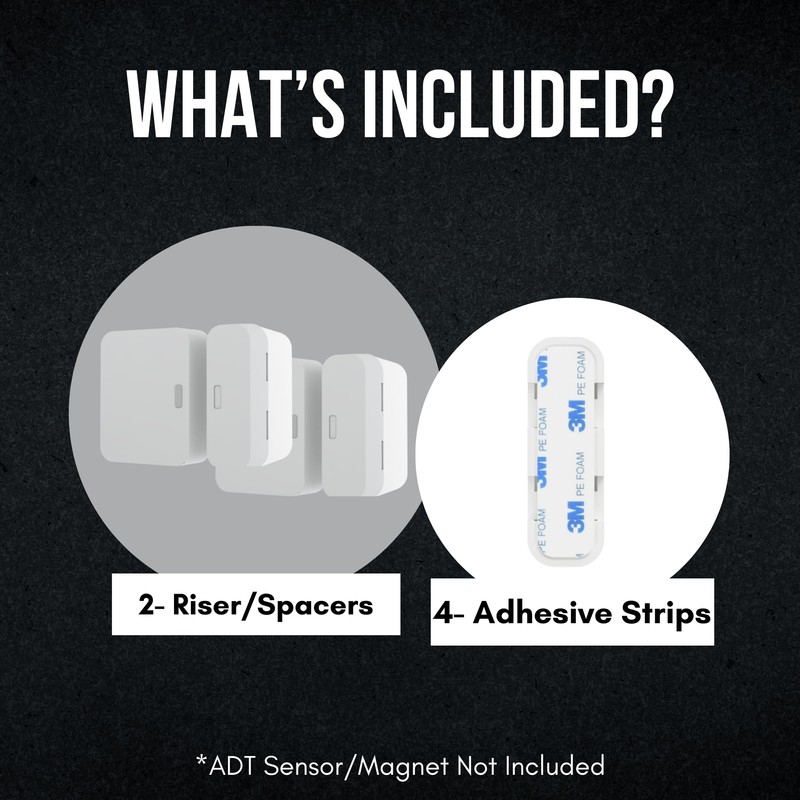 Magnet Riser Compatible with SimpliSafe | Alarm Contact Spacer with