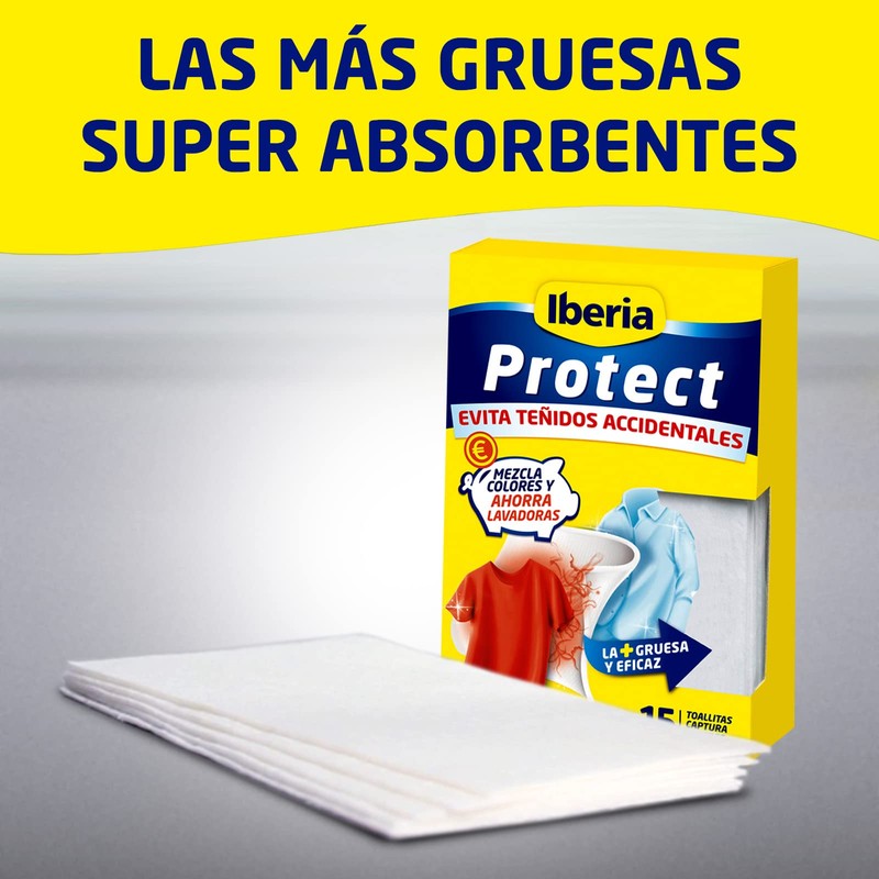 Iberia Protect Coloured Washing Machine Cleaning Cloths (Pack of 15)