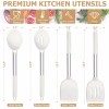 TeamFar Kitchen Utensils, 4 PCS Silicone Cooking Utensils with White