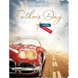 Father's Day Card, Just for You with Love - 8 x 6 inches - Avant Garde Studios