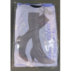 Silkies Women’s Classic Ribbed Trouser Socks 921027 Dark Navy 2 Pairs VTG 2006