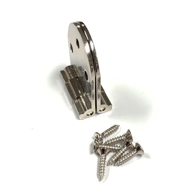 Folding Table Hinge, Free Swinging, Chrome Plated - 2 Pack