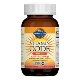 Vitamina Raw D3 60 Capsulas Vegetarianas Garden Of Life Sabor Sin Sabor