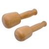 Set of 2 Large Wooden Dapping Punches Jewelry Making Non-Marring