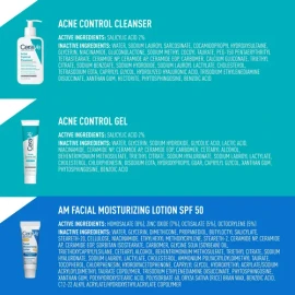 Cerave Acne Essentials Skincare Routine For Acne-prone Skin                                                                                           