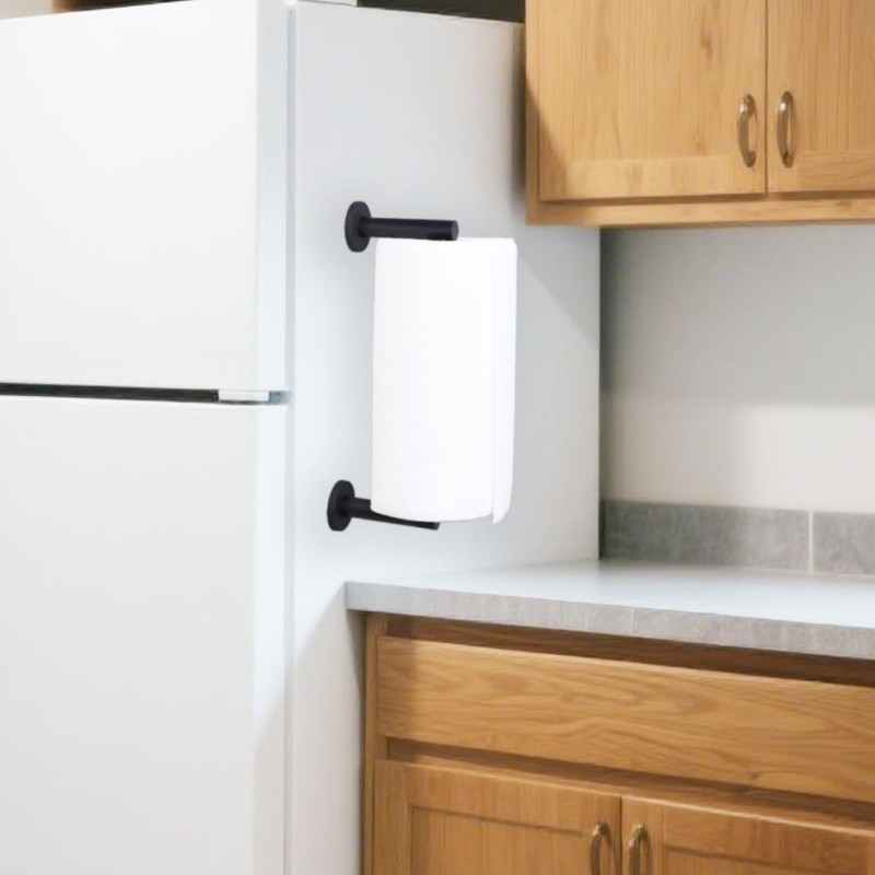 Magnetic Paper Towel Holder for Fridge, Adjustable Stainless Steel Rod,