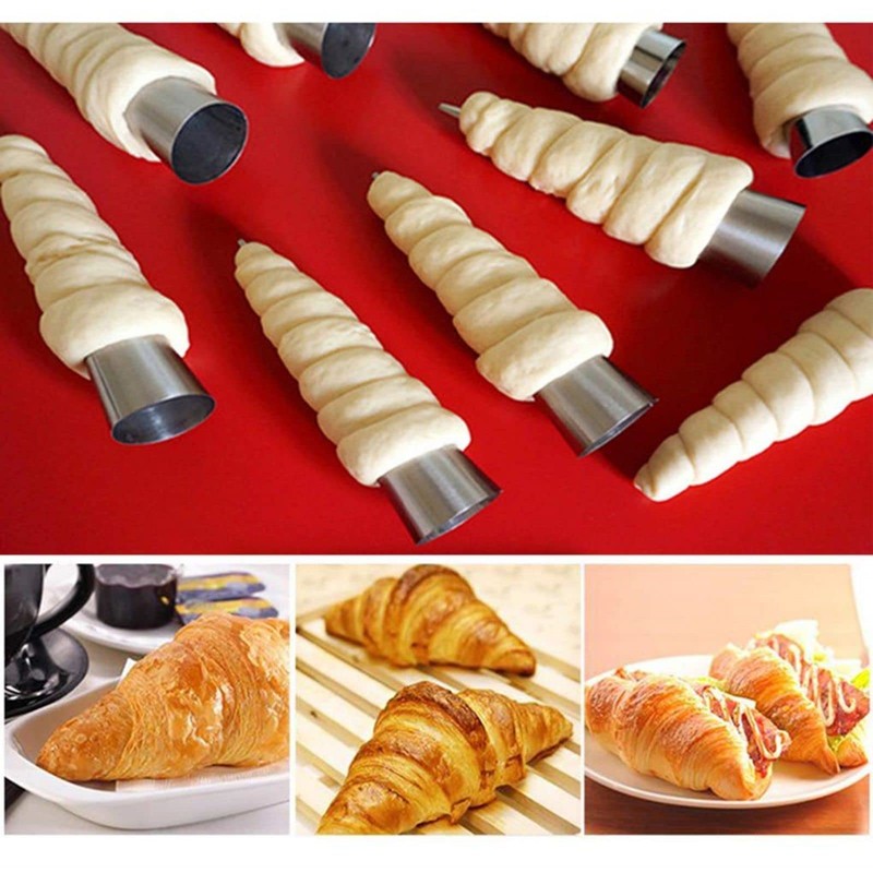 Joyeee 10 Pack Cream Horn Molds - Small & Large,