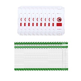 LIVELIFEBETTER® Forklift Truck Safety Tag and Insert - Pack of 10 Holders and 20 Inserts