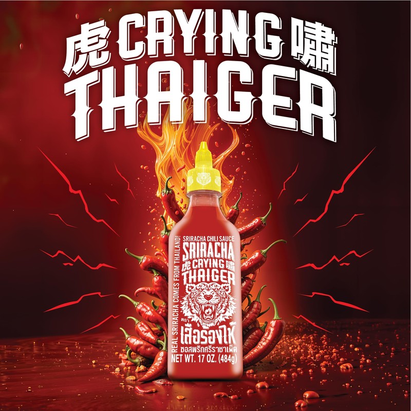 Crying Thaiger 17oz Sriracha Chili Sauce - Classic Thai Hot