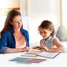 8 Stück Geführte Lesestreifen, Legasthenie Streifen Markierungsstreifen Bunt Lesen Markieren farbige Overlay Tracking Lineale für Studenten Kinder visuellen Stress zu Reduzieren (19 x 3.2cm)