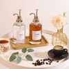 Glass Coffee Syrup Dispenser Bottles with 84 Labels (Set of