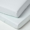 HOMESCAPES Blue Cot Fitted Sheets 60 x 120 cm 2