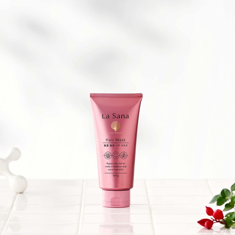 Lasana Seaweed Sea Mud Hair Mask, 5.6 oz (160 g),