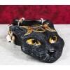 Ebros Gift Wicca Magic Black Cat With Triple Moon Goddess