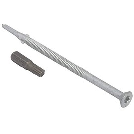 TechFast Heavy Duty Timber to Steel Roofing Screws | 5.5 x 109mm | Elementech | Bag 50