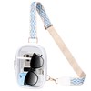 Bolsa Transparente 3 Bolsillos, Crossbody Mujer Transparente,Bolsa Transparente Para Mujer,