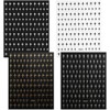 12 Sheets Nail Art Stickers Star Nail Decals 3D Self-Adhesive
