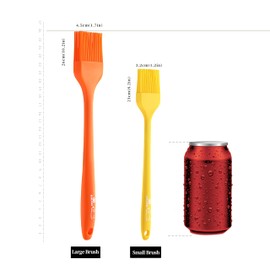 4PCS Silicone Basting Pastry Brush, Kaloo Kitchen Cooking Brush for Food Butter Oil BBQ Sauce Baking, Heat Resistant & Dishwasher Safe (Stylish Dog Pattern)