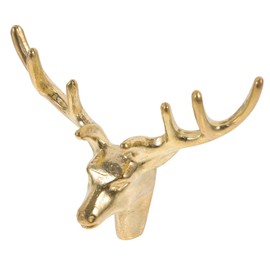 jojofuny Deer Head Cabinet Knobs Vintage Deer Drawer Handle Retro Animal Door Handle Knob Furniture Chest of Drawers for Dresser Wardrobe Cupboard Drawer Dresser