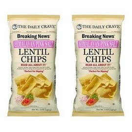 The Daily Crave Chip Lentil Himalayan Pink Salt Chips 5oz (Pack of 2)