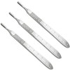 3 Pcs Stainless Steel Scalpel Handle No #3 Cutting Tool