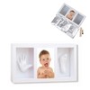 Cangaroo Baby Plaster Cast 3D Hand and Footprint Set, Wooden