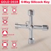GOLD DEER 4-Way Multi-function Key Wrench Set of 2 Multi-Purpose