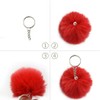 Tongcloud 30pcs Faux Fur Ball Pom Poms Keychains - 15