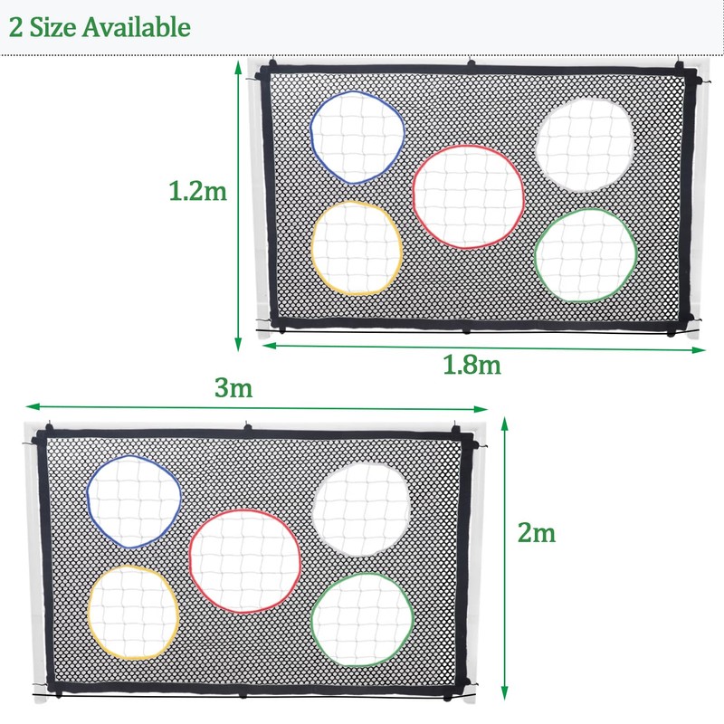 Softclub Football Goal Target Net 1.8m x 1.2m，Football Target Sheet