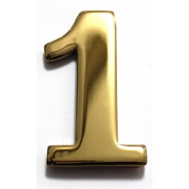 Better Box Mailboxes 2" Brass Numbers Better Box Mailboxes Brass Mail Box Numbers 2 Inch Brass Number - 1