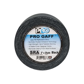 ProTapes Pro Gaff, 2 x 25 Yard (Black, 2" (Pack of 1))