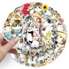 Cute set of 50 character stickers, DIY collection, diary, suitcase,
