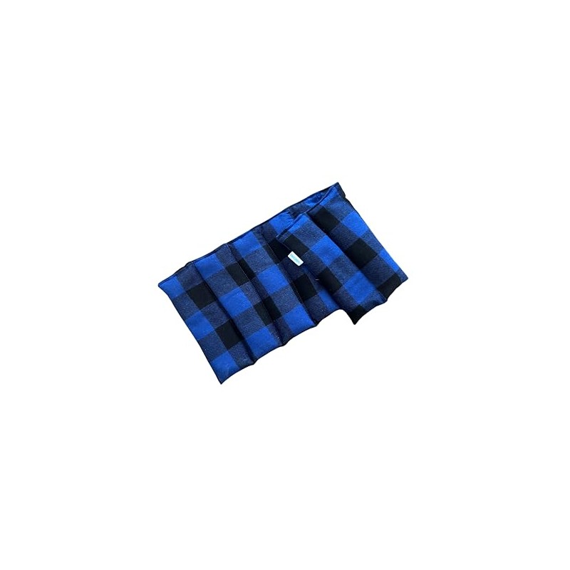Microwavable Heating Pad (Royal Blue Plaid/Large)