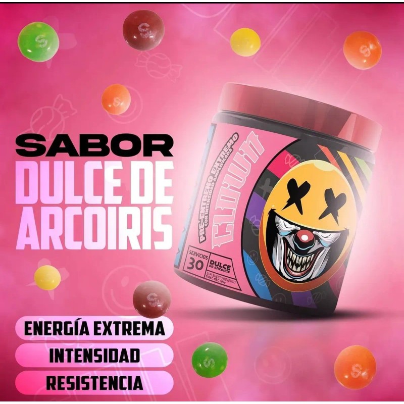 Clown Pre Entreno Extremo Smile Labz 300g