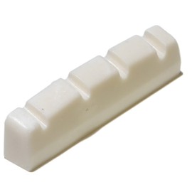 White graphite Bass guitar top nut 4 string 43mm x 6mm