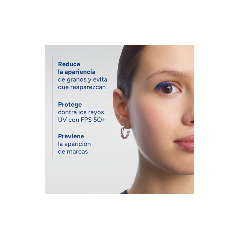 DUCRAY, Keracnyl UV Protector Solar Fluido, FPS 50+, Anti-imperfecciones, Control