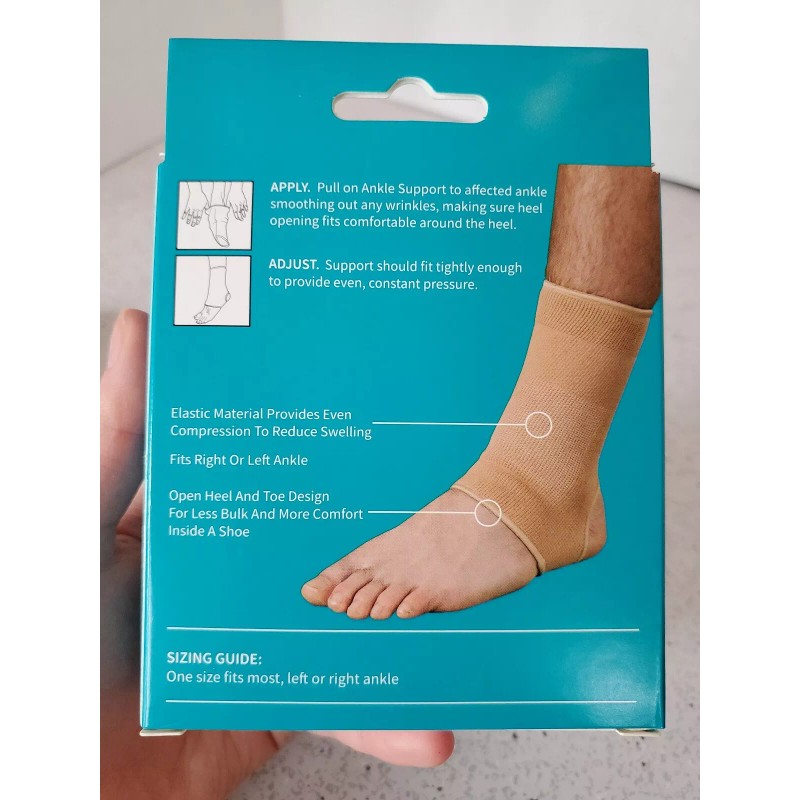 Family Wellness Ankle Support not made with natural rubber latex