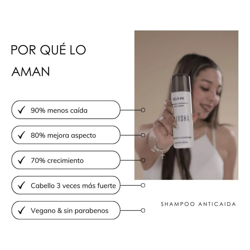 Hairsha Shampoo Crecimiento Y Tratamiento Reconstructor