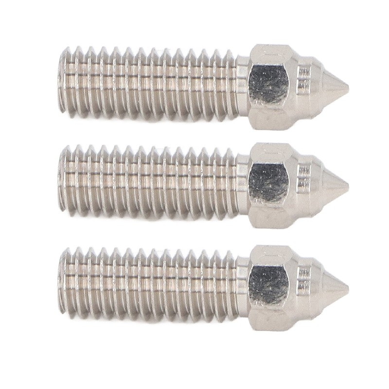 3 Pcs 0.4mm Nozzle M6 Thread High Thermal Conductivity Cr