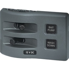 Blue Sea Systems 4303 WeatherDeck 12V DC Waterproof 2-Position Switch Panel