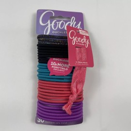 Goody Women Ouchless Braided No Metal Elastic Hair Bands 30Ct